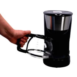 Inventum Koffiezetter 1.25l Zwart/rvs 10 Kopjes -Huis Keuken 101 0855 5 1