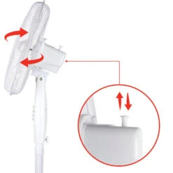 Alpina Ventilator Staand 40 Cm Wit -Huis Keuken 101 1725 4 1