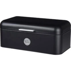 Excellent Houseware Broodtrommel Metaal Zwart42 X 22 X 16 Cm