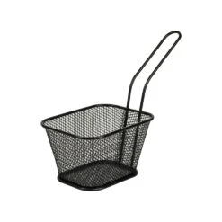 Gusta Frietmandje 10,5 X 8,5 Cm Mat Zwart