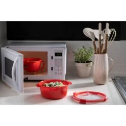 Curver Smart Magnetron Eco Vershoudbakje 1,6 L Rond Rood -Huis Keuken 101 3117 3 1