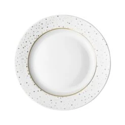 Dutch Rose Amsterdam Loft Ontbijtbord Plat 21 Cm Wit Glitter