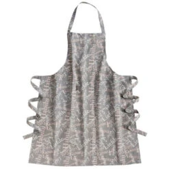 Schort Grijs + Tekst