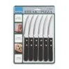 Amefa Pizza Steakmessen 6 Stuks Zwart