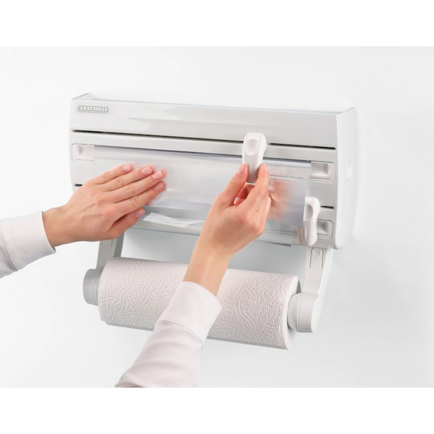 Leifheit Parat F2 Keukenrolhouder Wandmodel 2 Leifheit Parat F2 Keukenrolhouder Wandmodel - Afbeelding 2