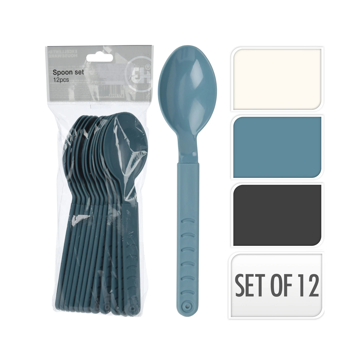 Excellent Houseware Lepelset 18.5 Cm 12 Stuks 4 Excellent Houseware Lepelset 18.5 Cm 12 Stuks - Afbeelding 4