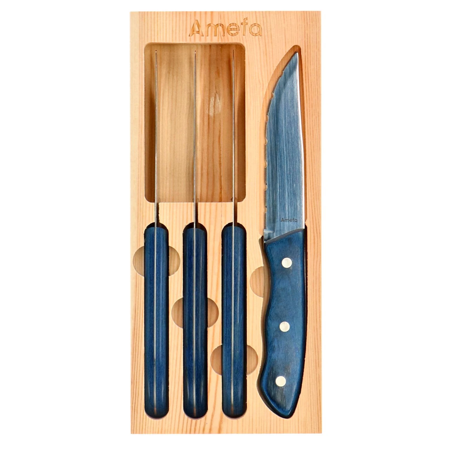 Amefa Hercule Steakmessen 4 Stuks 3 Amefa Hercule Steakmessen 4 Stuks - Afbeelding 3