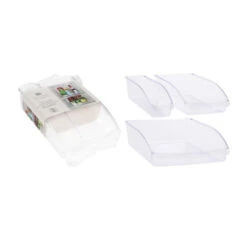 Excellent Houseware Koelkast Opbergbakken 3-delig -Huis Keuken 101 6503 3 1 1