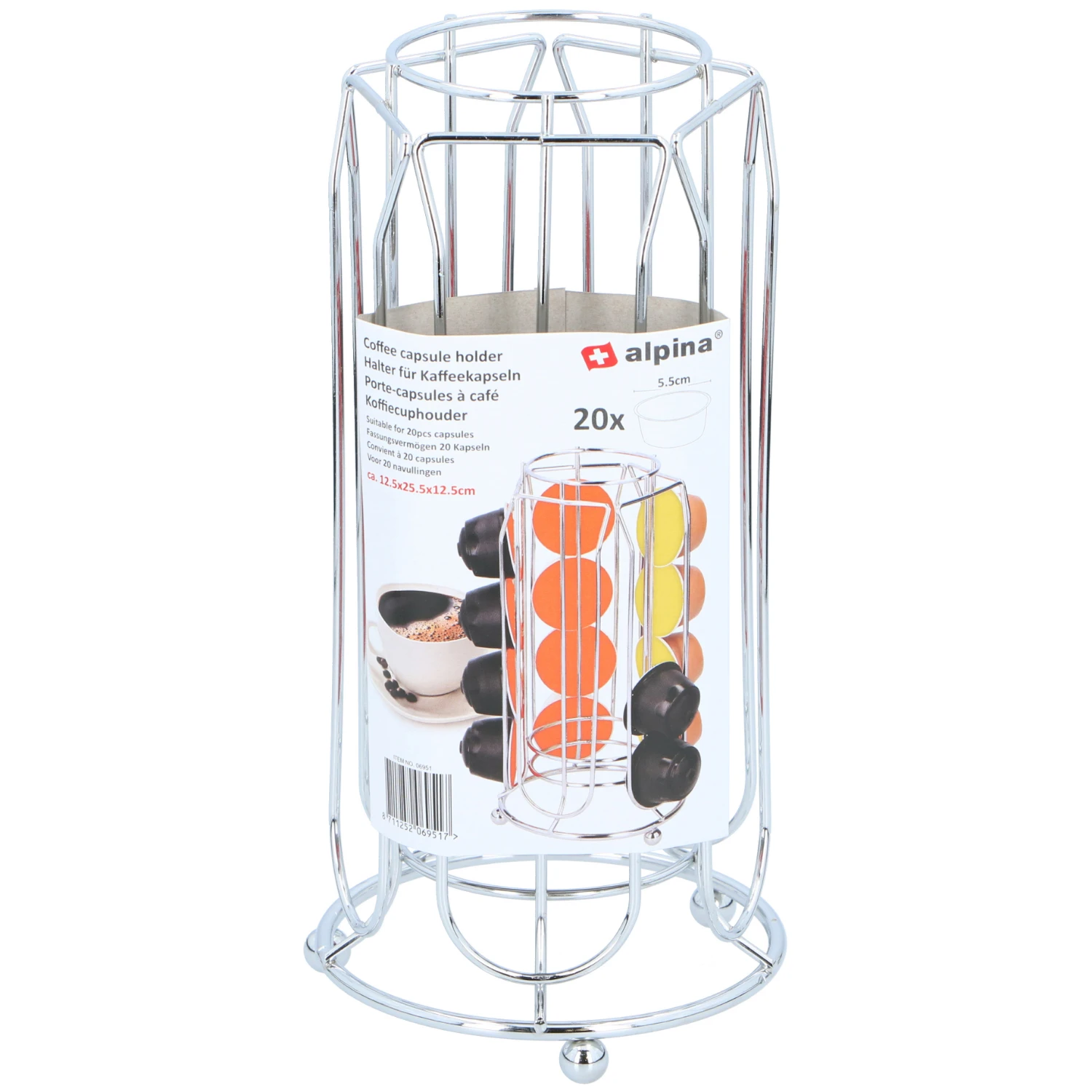 Alpina Koffiecuphouder Voor 20 Stuks 1 Alpina Koffiecuphouder Voor 20 Stuks