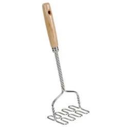 MetalTex Aardappelstamper Hout Greep