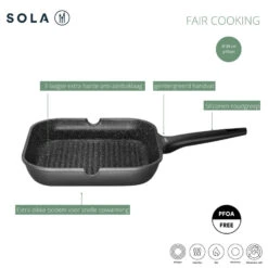 Sola Fair Cooking Grillpan 28 Cm 7 Sola Fair Cooking Grillpan 28 Cm -Huis Keuken 101 9171 4 1