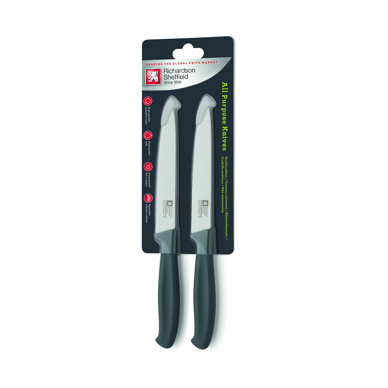 Richardson Sheffield Keukenmesjes 2-delig Grijs 1 Richardson Sheffield Keukenmesjes 2-delig Grijs