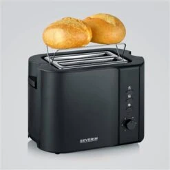 Severin Broodrooster 800W Mat-zwart RVS AT 9552 -Huis Keuken 101 9552 4 1