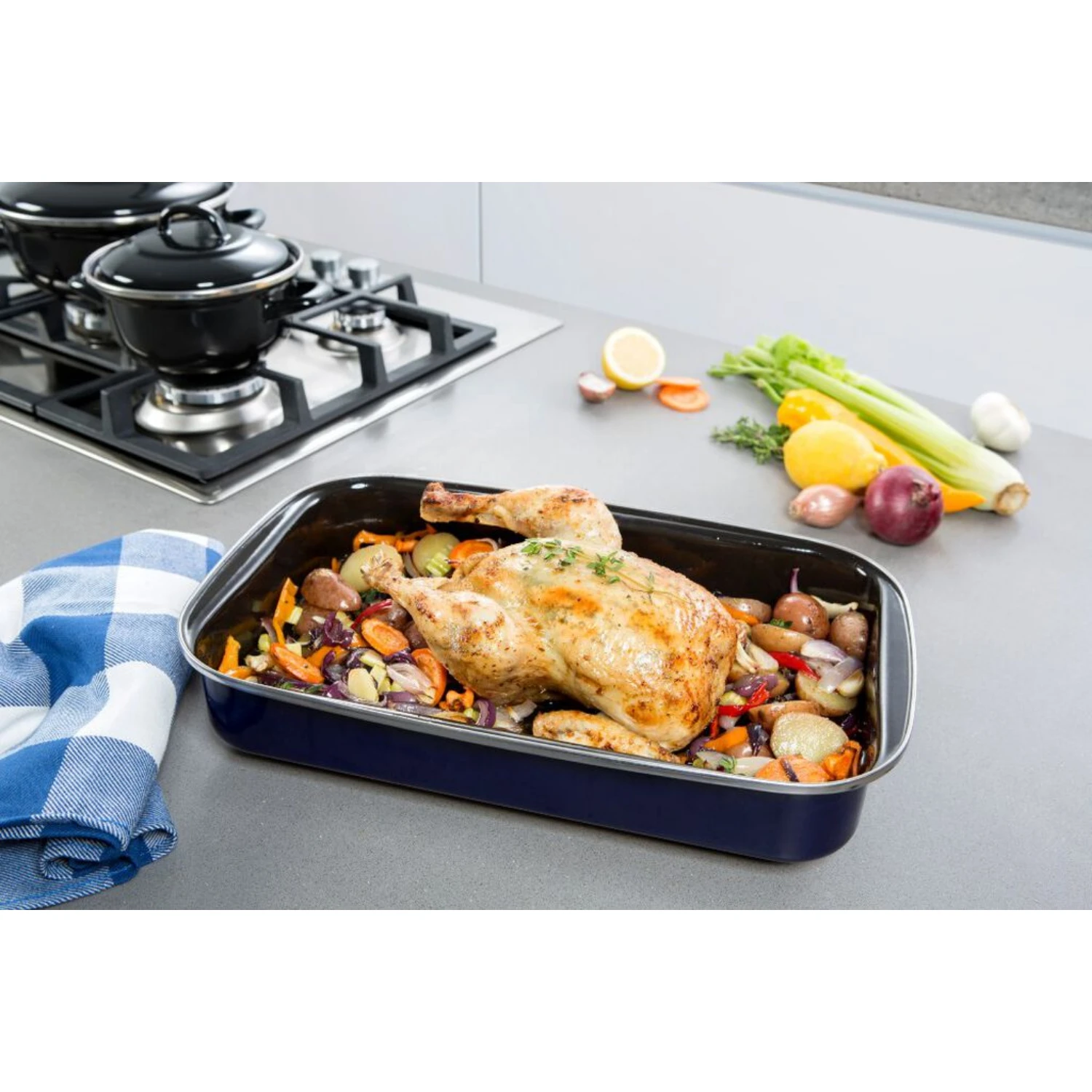 BK Fortalit Ovenschaal 35 X 21 Cm 2 BK Fortalit Ovenschaal 35 X 21 Cm - Afbeelding 2