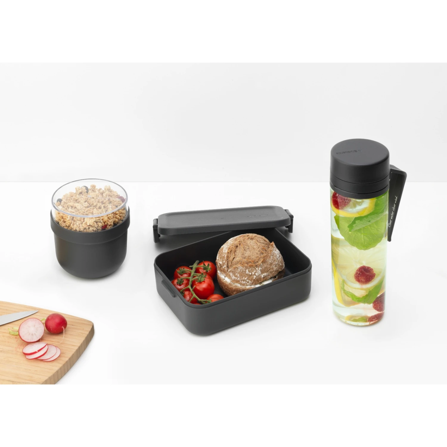Brabantia Make En Take Ontbijt En Lunchset Dark Grey 3 Brabantia Make En Take Ontbijt En Lunchset Dark Grey - Afbeelding 3