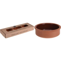 Excellent Houseware Tapasschalen Terracotta3 Stuks -Huis Keuken 102 8083 3 1