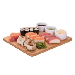 Sushiset Bamboe Porselein 4-delig 9 Sushiset Bamboe Porselein 4-delig -Huis Keuken 104 0630 5 1