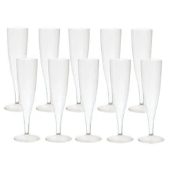 Duni Champagneglazen Crystallo Plastic 10 Stuks -Huis Keuken 105 0145 3 1
