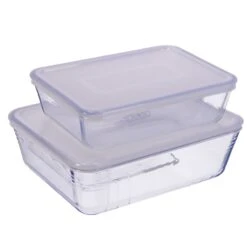 Pyrex Cook & Freeze Classic Ovenschalen Set Van 2 1,5/2,6L -Huis Keuken 1bb28fc5f605390cea72b3ec5450b0ea