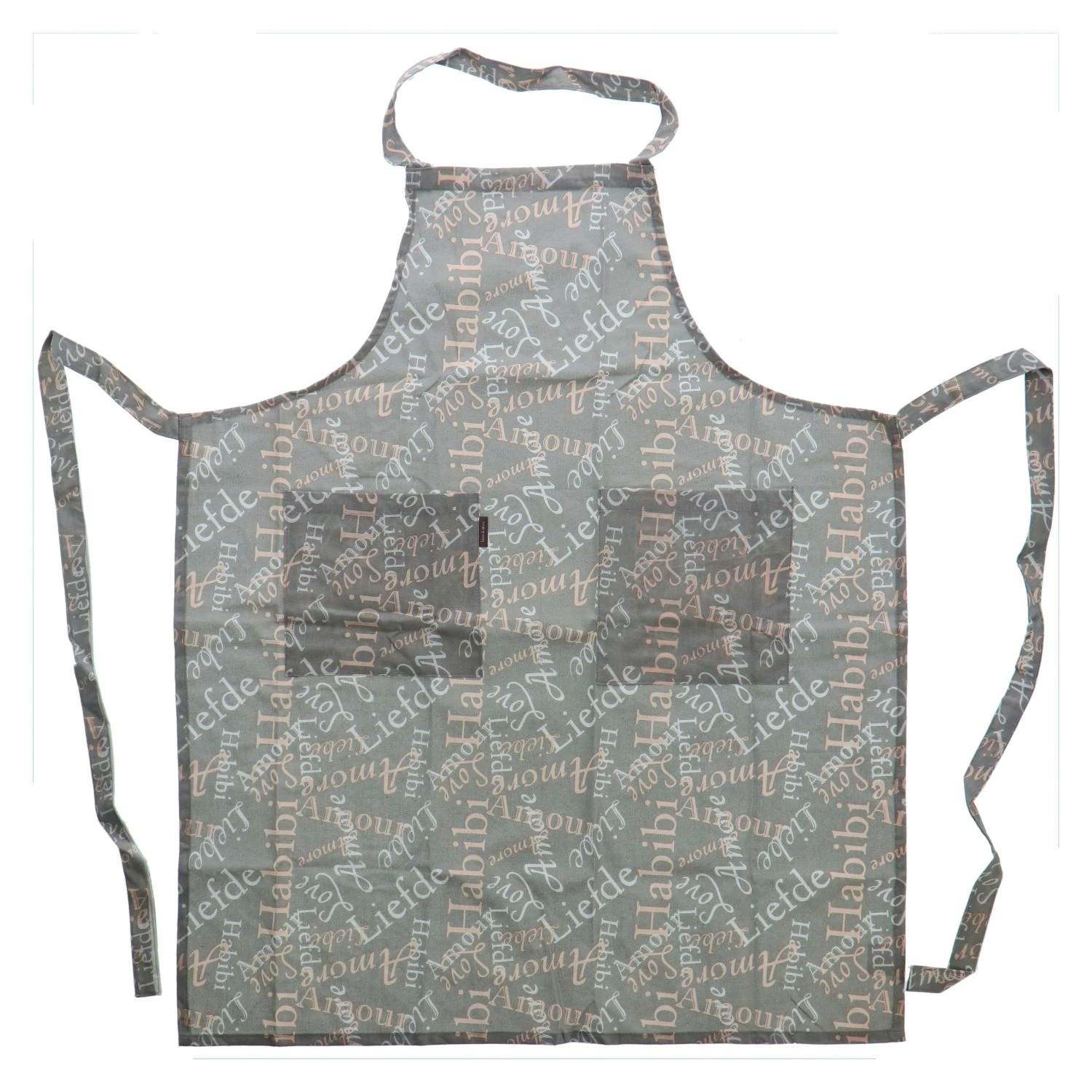Schort Grijs + Tekst 3 Schort Grijs + Tekst - Afbeelding 3