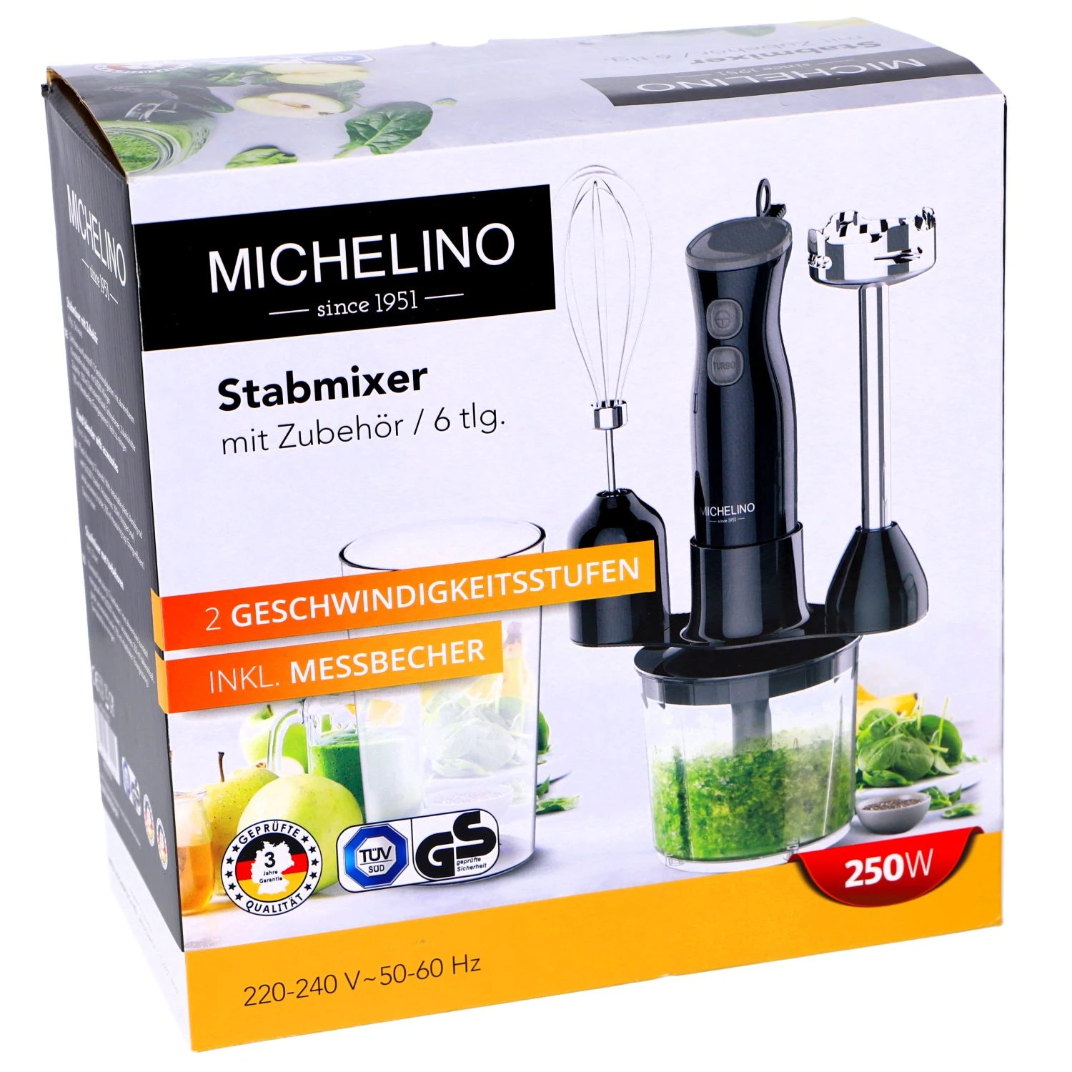 Staafmixer Set 6 Delig 250W 2 Staafmixer Set 6 Delig 250W - Afbeelding 2