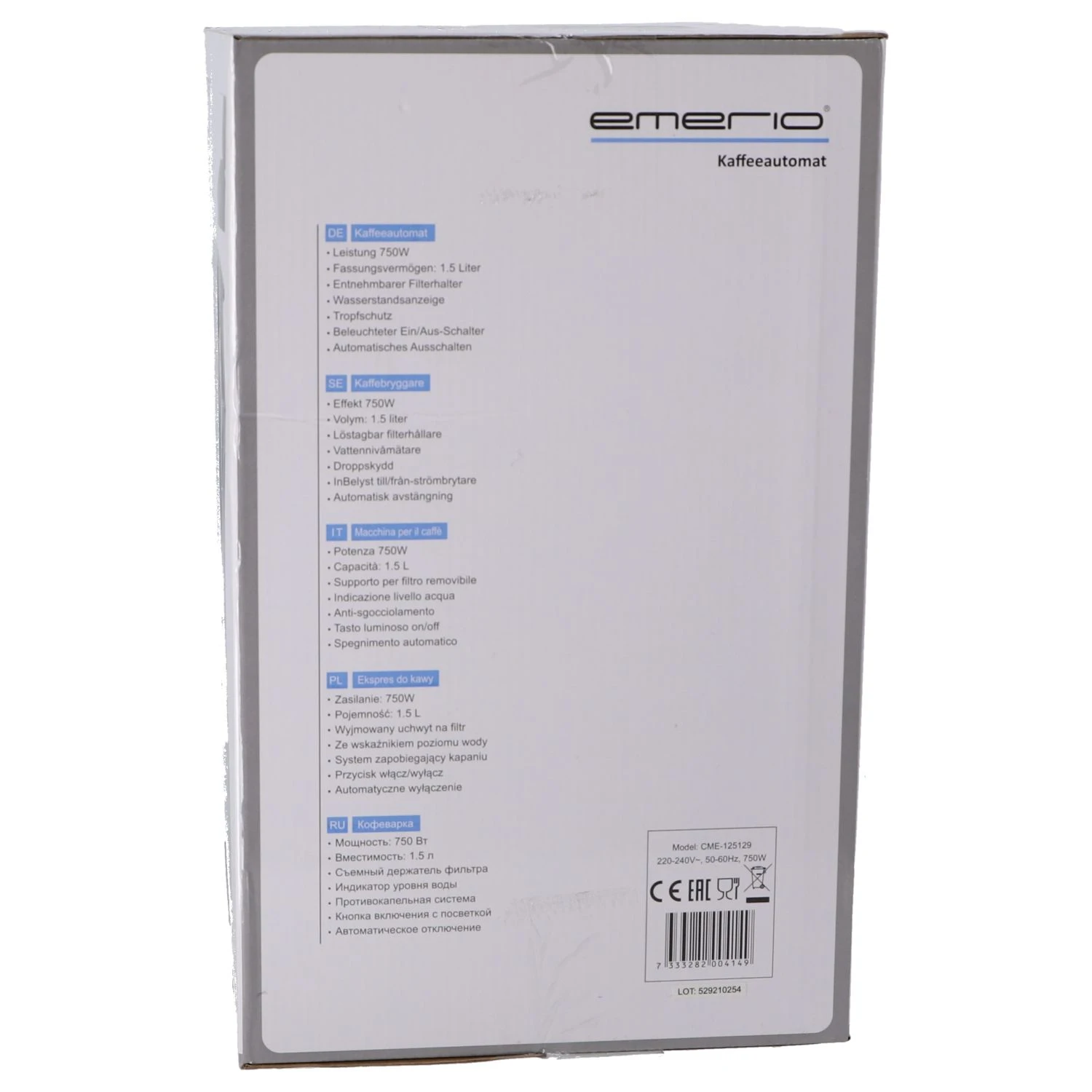 Koffiezetapparaat 750W 1,5 Liter 6 Koffiezetapparaat 750W 1,5 Liter - Afbeelding 6