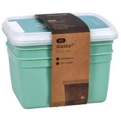 Alaska 3 Diepvriesdozen Rechthoekig 1.00 L -Huis Keuken ba091f6487c7b2ebfd231c0fdcd91d06