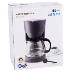 Koffiezetapparaat 1,25L Zwart 750W 9 Koffiezetapparaat 1,25L Zwart 750W -Huis Keuken bb7a545f64dcbc170ce5ff023bb39618