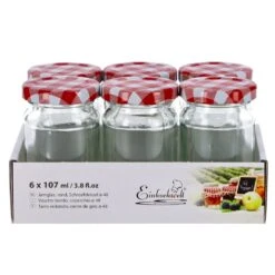 Weck Potjes 6 Stuks 107 Ml -Huis Keuken c6b5361fd0441452154ba12932d39230